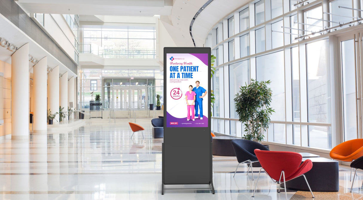 Totem MIRA serie GP mod. GP43PA, IRDA, LCD 43″, FHD, 300cd/mq, ARM 4Core, ram 4Gb, emmc 16Gb, Android 9