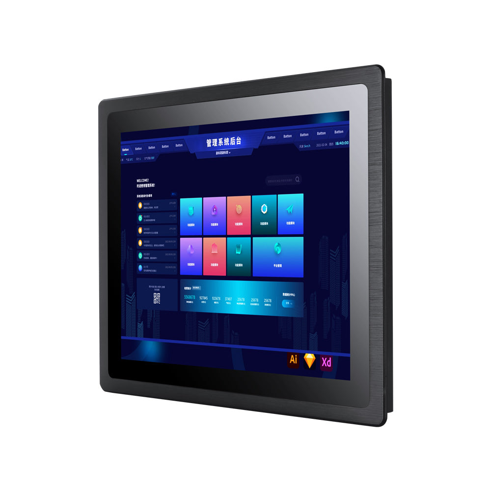 Panel Monitor VISIO mod. VS Z150x, LCD 15", 1024×768, VGA-HDMI-DP, Audio, 12-36Vdc