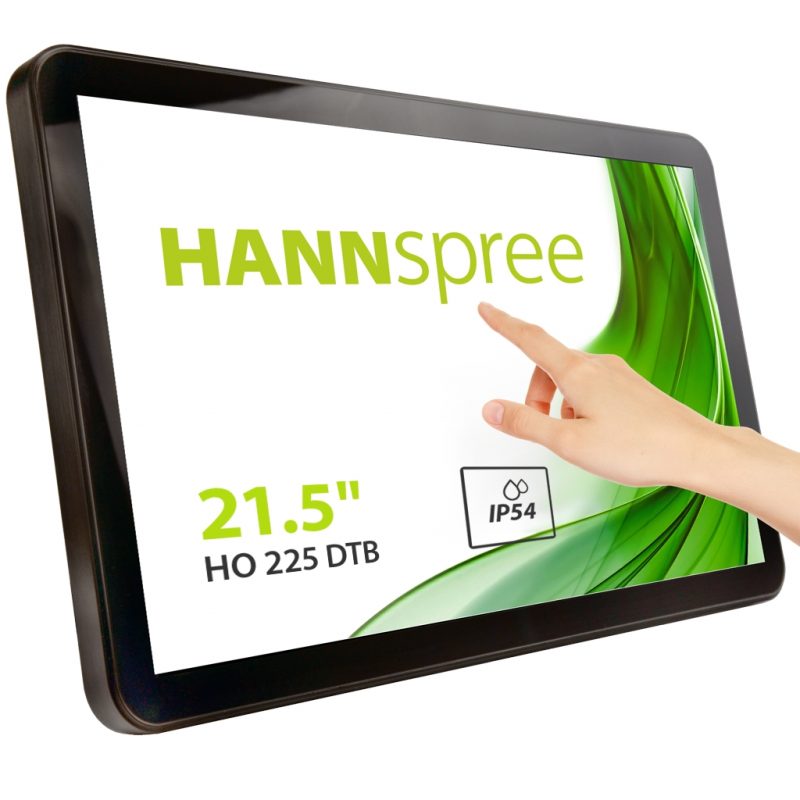 Monitor Open Frame PCAP 21.5" mod. HO225DTB, FHD, VGA + DVI-D, 12Vdc