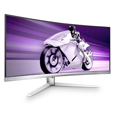Monitor 34" Philips mod. 34M2C8600, CURVED, OLED, Silver, HUB USB, WQHD, 450cd/mq, Casse MM, 2xHDMI+DP, 240Vac