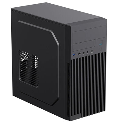 Cabinet Micro-Atx mod. Pilot Z23 Nero, 3x USB front, 4 Slot, PSU 500W