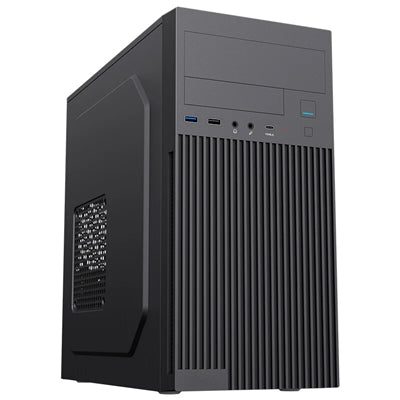 Cabinet Micro-Atx mod. Pilot Z23 Nero, 3x USB front, 4 Slot, PSU 500W