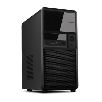 Cabinet Micro-Atx mod. Spider Nero, 2x USB front, 4 Slot, PSU 500W