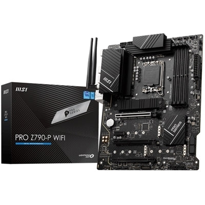 MB MSI PRO Z790-P WIFI LGA1700 4XDDR5DC-7000O.C. 1XHDMI 1XDP 1XPCIE5.0X16 4XM.2 6XSATA3R GBLAN USB3.2 WIFI-6E BT ATX FINO:05/09