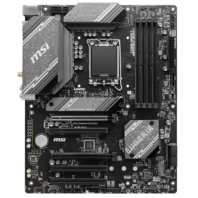 MB MSI B760 GAMING PLUS WIFI LGA1700 4XDDR5DC-6800O.C. 1XHDMI 1XDP 1XPCIE4.0X16 2XM.2 4XSATA3R GBLAN USB3.2 WIFI-6E BT ATX