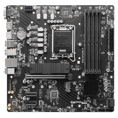 MB MSI PRO B760M-P LGA1700 4XDDR5DC-6800O.C. 1XHDMI 1XDP 1XPCIE4.0X16 2XM.2 4XSATA3R GBLAN USB3.2 MATX