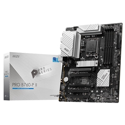 MB MSI PRO B760-P II DDR5 LGA1700 4XDDR5-5333O.C. 1XHDMI 1XDP 2XPCIE4.0 X16 2XM.2 4XSATA3R GBLAN USB3.2 ATX