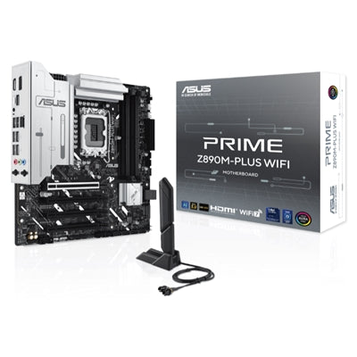 MB ASUS PRIME Z890M-PLUS WIFI Z890 LGA1851 4XDDR5DC-7600O.C 1XPCIE5.0X16 DP HDMI 6XSATA3R 3XM.2 WI-FI BT MATX 90MB1J80-M0EAY0