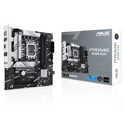 MB ASUS PRIME B760M-PLUS B760 LGA1700 4XDDR5DC-7200O.C. 1XPCIE4.0X16 DP HDMI 4XSATA3R 2XM.2 GBLAN MATX 90MB1GY0-M0EAY0