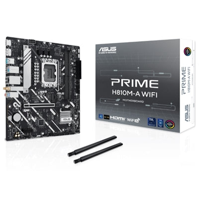 MB ASUS PRIME H810M-A WIFI H810 LGA1851 2XDDR5DC-6400HDMI DP 1XPCIE4.0X16 2XM.2 4XSATA3WIFI BT USB MATX 90MB1KJ0-M0EAY0