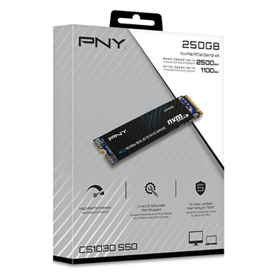 M2 (2280) 250Gb NVME PNY mod. M280CS1030-250-RB PCIe 3.0x4