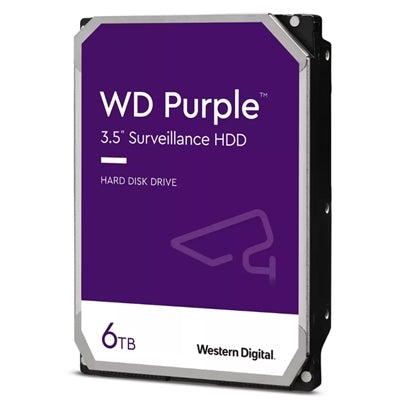 HDD 3,5" x Audio/Video 6000Gb ( 6TB ) WD Purple mod. WD64PURZ 5640Rpm 24/7