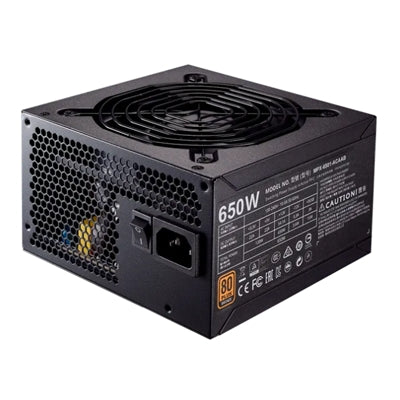 ALIMENTATORE ATX 650W COOLERMASTER MWE650 V3 BRONZE MPE-6501-ACABW-3BEU 650WATT FAN120MM NON MODULARE
