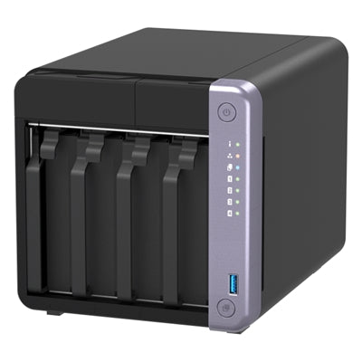 NAS QNAP 4x Bay 3,5"Sata, NO Hdd, mod. TS-432X-4G, CPU AL524 4C, 4Gb ram, 1x 10GLan, 2x 2.5GLan, 2x USB