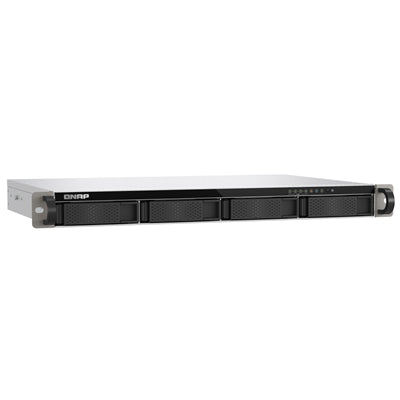 NAS Rack 1U QNAP 4x Bay 3,5"Sata, NO Hdd, mod. TS-433EU, CPU ARM 4C, 4Gb ram, 2x 2.5GLan, 2x USB