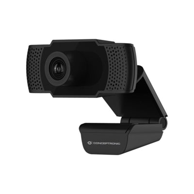 WEBCAM CONCEPTRONIC AMDIS01B FULL HD 1080P (RISOL.1920X1080 ) 30FPS, SENS.CMOS 1/3" 2MP - MICROFONO CON RID.RUMORE I FINO:30/09