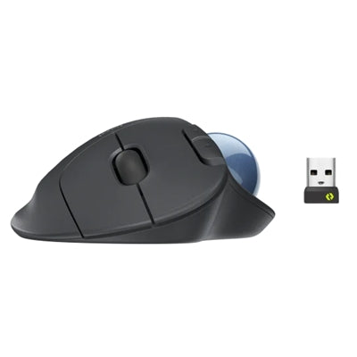 MOUSE LOGITECH TRACKBALL OEM FOR BUSINESS WIRELESS ERGO M575 RICEVITORE USB+BLUETOOTH LOW ENERGY 400DPI GRAFITE P/N 910-006221