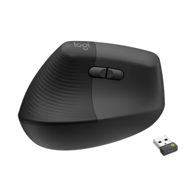 MOUSE LOGITECH OEM FOR BUSINESS ERGONOMICO VERTICALE PER MANO SINISTRA WIRELESS USB+BLUETOOTH 4000DPI GRAFITE P/N 910-006495
