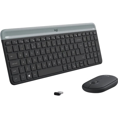 TASTIERA+MOUSE LOGITECH RETAIL WIRELESS COMBO MK470 SLIM NERA USB P/N 920-009196
