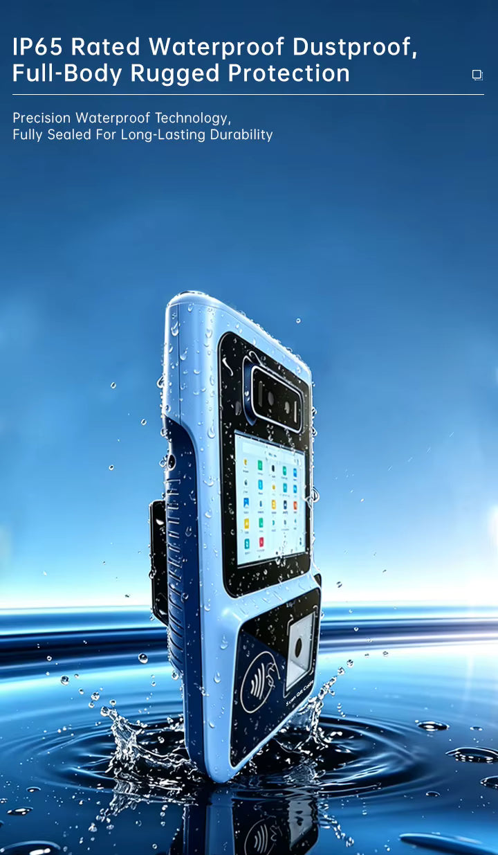 Validazione biglietti mod. 8H11-3566, LCD da 5", Touch PCAP, RK3566 4Core, ram 3Gb, rom 16Gb, Android 14, 4G, WebCam, QRcode e RFid