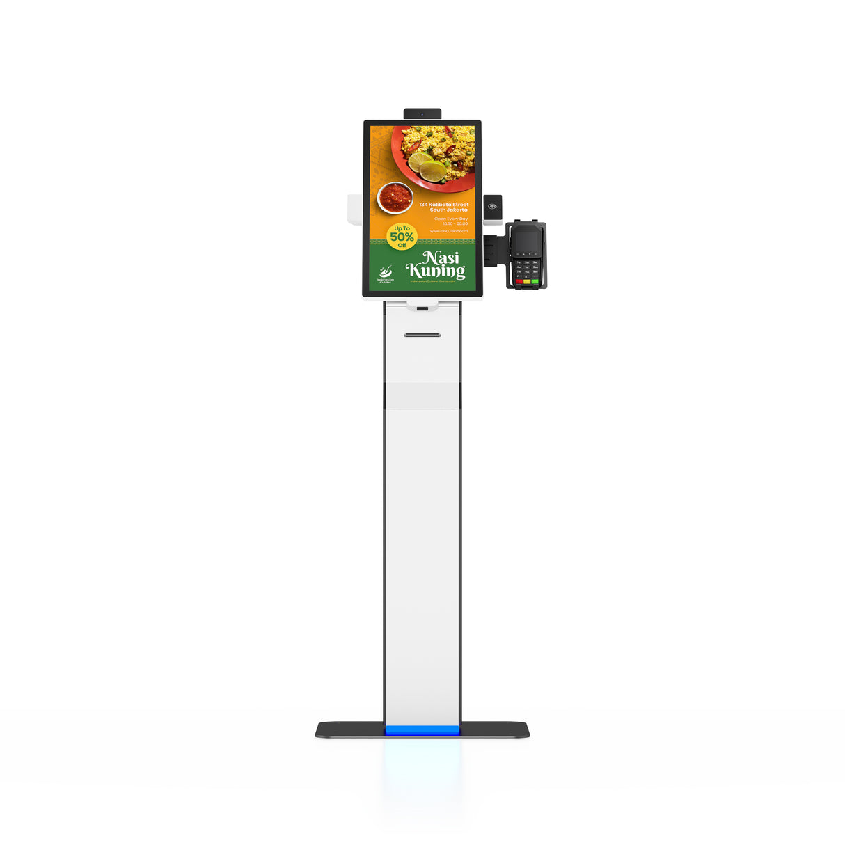 Totem Kiosk mod. K06-156-3568, Android 11, Lcd 15.6", RK3568, 2Gb, 32Gb, stampante 80mm, QRCode, RFid, WiFi, 220Vac