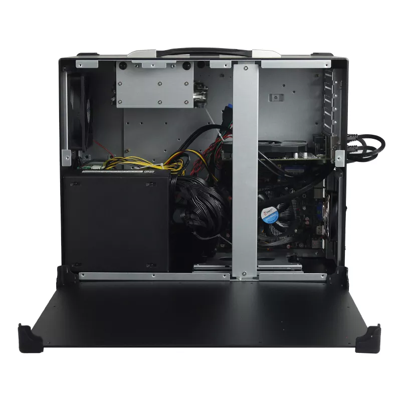 Portable WYB43-i32, Display 3x 17,3" 1920x1080, Keyboard + Mouse, Cpu 14th serie, ram 16Gb, SSD 500Gb, 2x 2.5GLan, PSU 500W