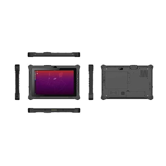 Tablet i10J, 10.1" 700cd/mq, Ubuntu 22.04.4, N5105, ram 8Gb, ssd 128Gb, OPZ. RJ45/DB9-232, 2x Batteria, 19Vdc