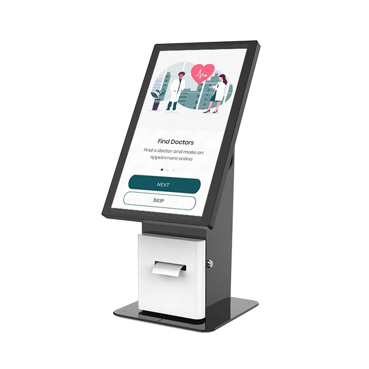 Kiosk Jasper Desk mod. JAS D18-y-S(QR), LCD da 18.5", Touch PCAP, Stampante 80mm ( Opz. QRcode e RFid )