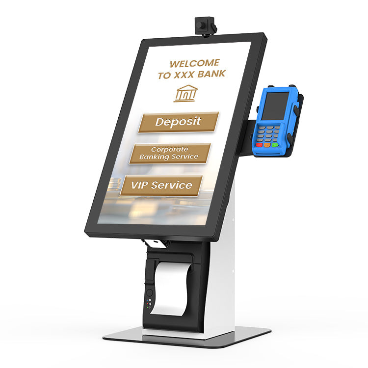 Kiosk Jasper Desk mod. JAS DEP18-y-S(QR), LCD da 18.5", Touch PCAP, Stampante EPSON 80mm ( Opz. QRcode e RFid )