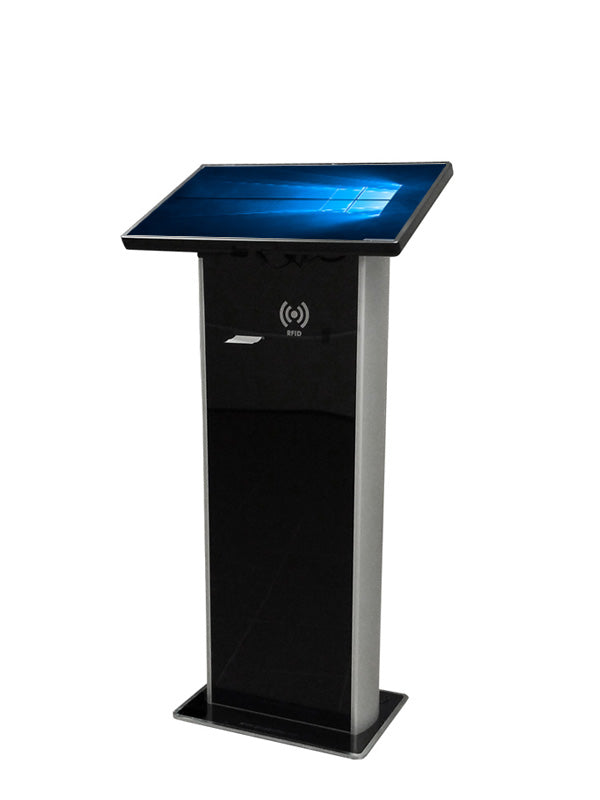 Totem JAS serie 6xxz-y-SR, LCD da 21.5″ a 27″, Stampante e RFID