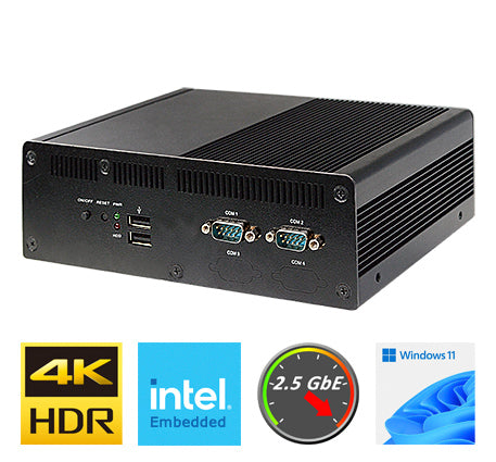 Barebone Jetway FDF835V, Cpu i5-8365UE, SoDDR4, M2/SSD, 2x GLan, 2x HDMI, 2x Rs-232, 9-24Vdc