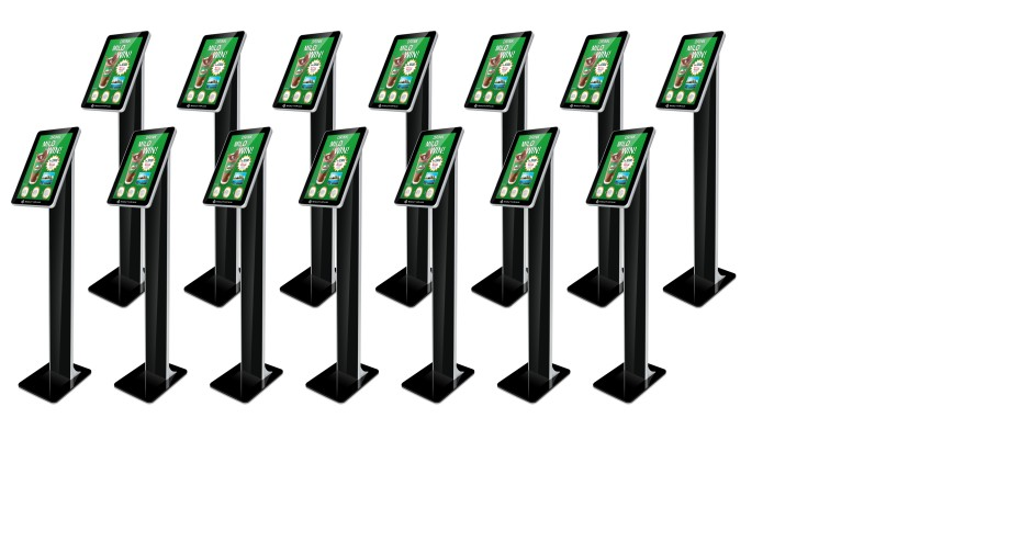 Totem serie Jasper mod. Jas 156VV-xx, Lcd 15.6" FHD, Touch PCAP, Batterie e QRCode opz.