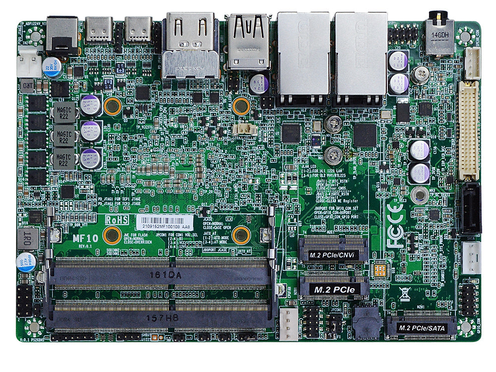 MB 3,5″ Jetway mod. MF10, cpu i5-1145G7E, 2x GLan, 12-24Vdc