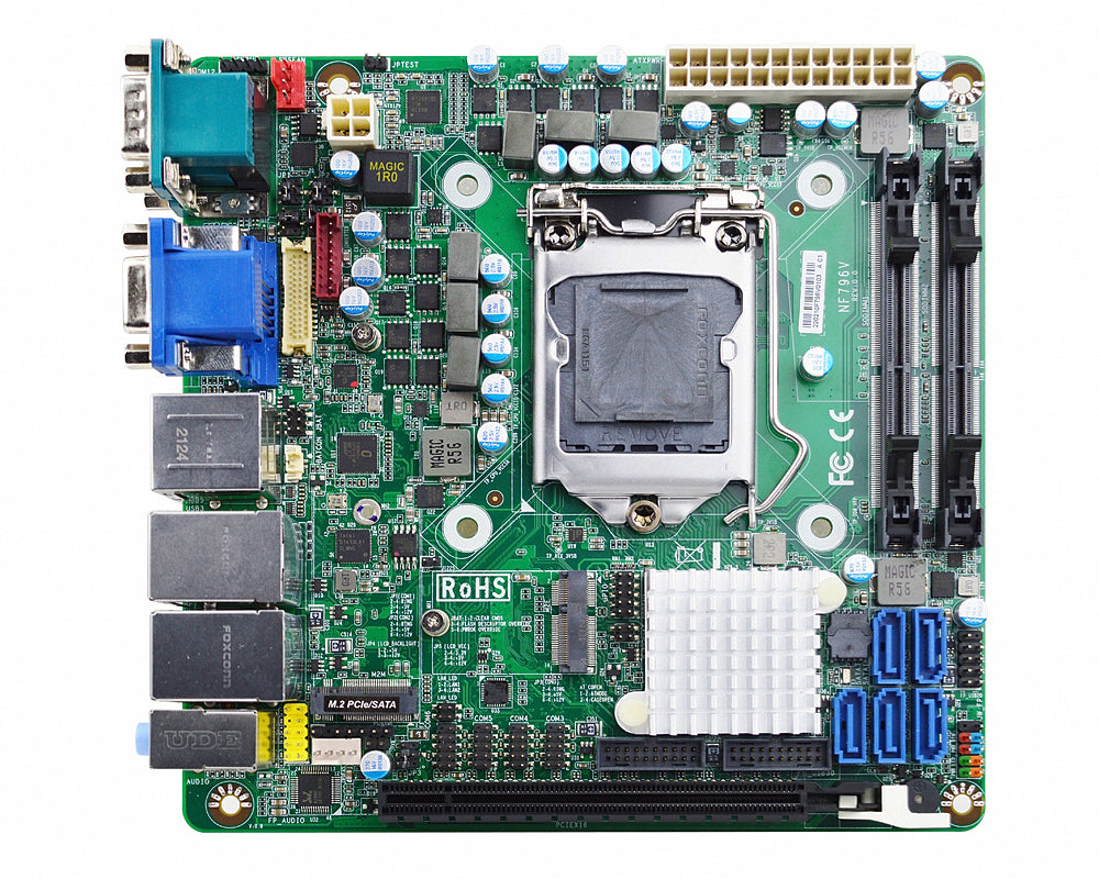 MB Mini-ITX Jetway JNF796V-Q370 sk1151, RAID, 2x GLan, 1x HDMI + 1x VGA + 1x DP, ATX24