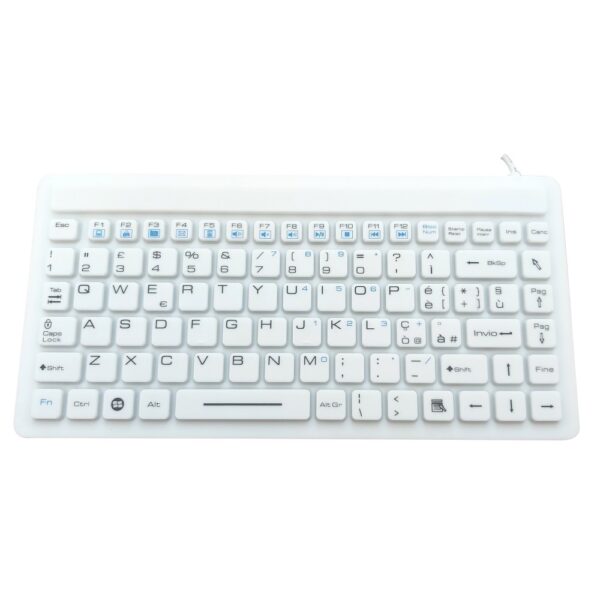 Tastiere Silicone mod. TS307-W, White, IP68, 98 Tasti