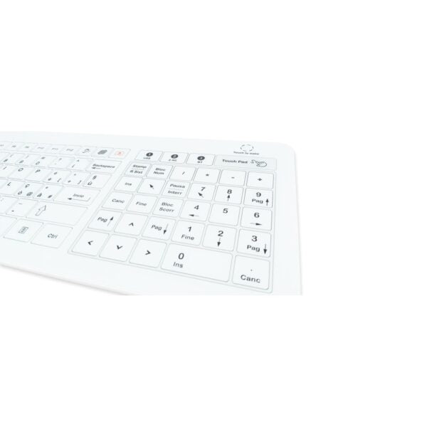 Tastiere Vetro mod. KB01, Tastierino Numerico/TouchPad, IP67, 104 Tasti