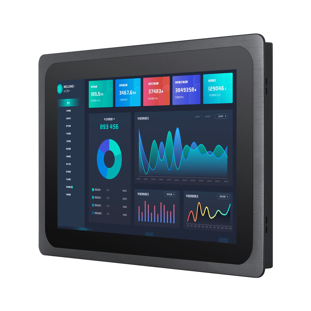 Panel Monitor VISIO mod. VS Z121x, LCD 12.1", 1280×800, VGA-HDMI-DP, Audio, 12-36Vdc