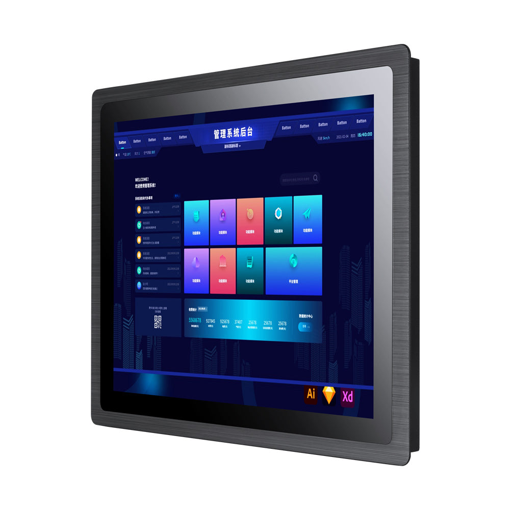 Panel Monitor VISIO mod. VS Z170x, LCD 17", 1280x1024, VGA-HDMI-DP, Audio, 12-36Vdc