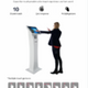 Totem serie M6-xxx-y-SQ, LCD da 15.6" a 21.5", Touch, Stampante 80mm e QRcode