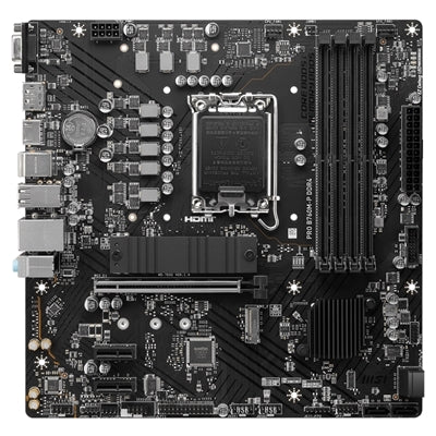 MB MSI PRO B760M-P DDR4 LGA1700 4XDDR4DC-4800O.C. 1XHDMI 1XDP 1XPCIE4.0X16 2XM.2 4XSATA3R GBLAN USB3.2 MATX