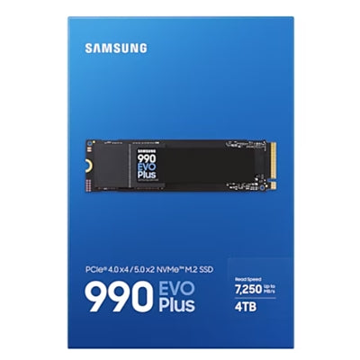 M2 (2280) 4000Gb ( 4Tb ) NVME2.0 Samsung SSD990 EVO Plus mod. MZ-V9S4T0BW PCIe 4.0x4