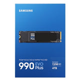 M2 (2280) 4000Gb ( 4Tb ) NVME2.0 Samsung SSD990 EVO Plus mod. MZ-V9S4T0BW PCIe 4.0x4