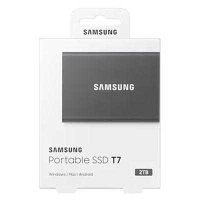 SSD Esterno 2000Gb ( 2Tb ) USB-C Samsung T7 mod. MU-PC2TOT/WW