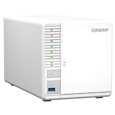 NAS QNAP 3x Bay 3,5"Sata, NO Hdd, mod. TS-364-8G, CPU CEL N5095 4C, 8Gb ram, 1x 2.5GLan, 3x USB