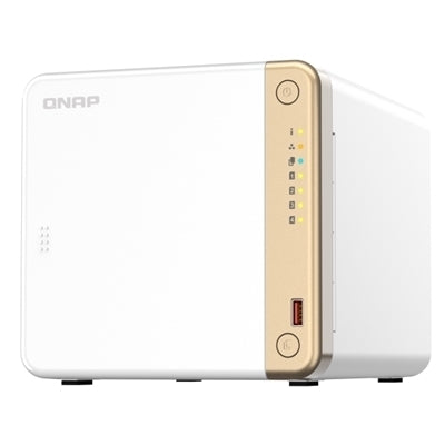 NAS QNAP 4x Bay 3,5"Sata, NO Hdd, mod. TS-462-4G, CPU CEL N4505 2C, 4Gb ram, 1x 2.5GLan, 4x USB