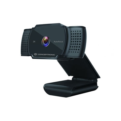 WEBCAM CONCEPTRONIC AMDIS02B USB 2K SUPER HD (RISOL.2592X1944) 3MP CON MESSA A FUOCO AUTOM. E MICROFONO FINO:30/09