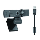 WEBCAM CONCEPTRONIC AMDIS08B USB 4K SUPER HD (RISOL.3840X2160) CON MESSA A FUOCO AUTOM., GRANDANGOLO E DOPPIO MICROF FINO:30/09