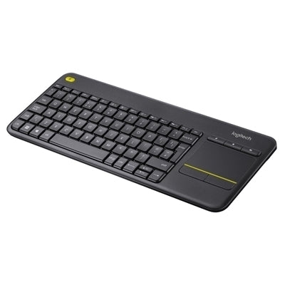 TASTIERA LOGITECH RETAIL K400 WIRELESS CON TOUCH PAD PLUS NERA USB MULTIMEDIALE P/N 920-007135