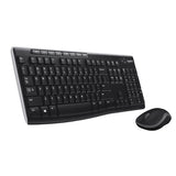 TASTIERA+MOUSE WIRELESS LOGITECH RETAIL MK270 OTTICO NERO USB P/N 920-004512