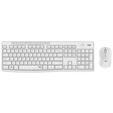 TASTIERA+MOUSE WIRELESS LOGITECH RETAIL MK295 USB SILENT BIANCA P/N 920-009821